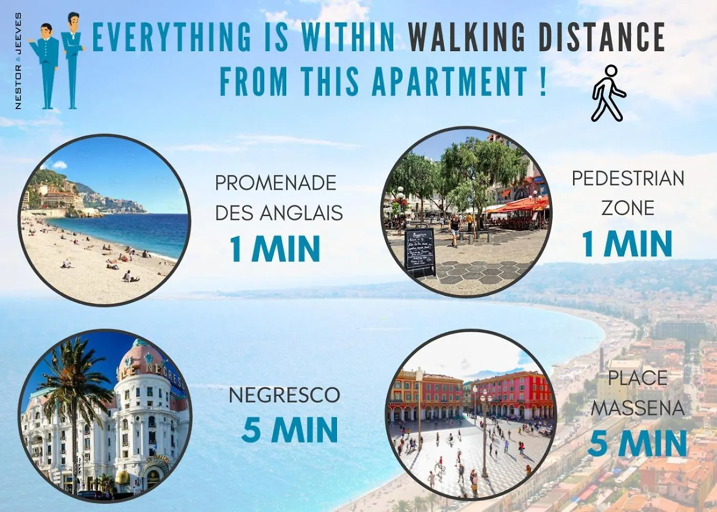 Nestor&Jeeves - Le Baccara - Terrace - Central Nice Apartment
